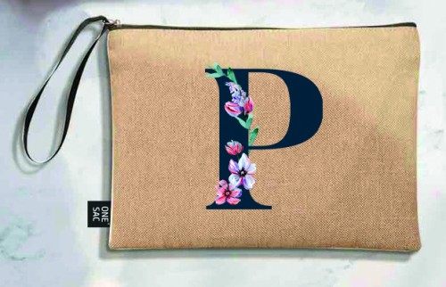 Tote bag lettre p - cadeaux de mariage